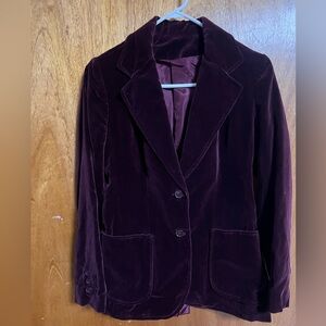Larry Levine Women's Velvet Blazer - red